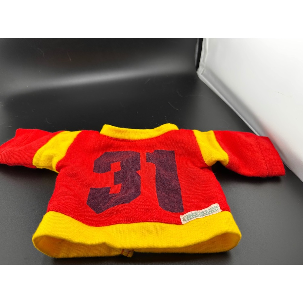 Vtg Cabbage Patch Kids Red Yellow 31 Sweatshirt Doll Clothes Coleco 16" 1980s